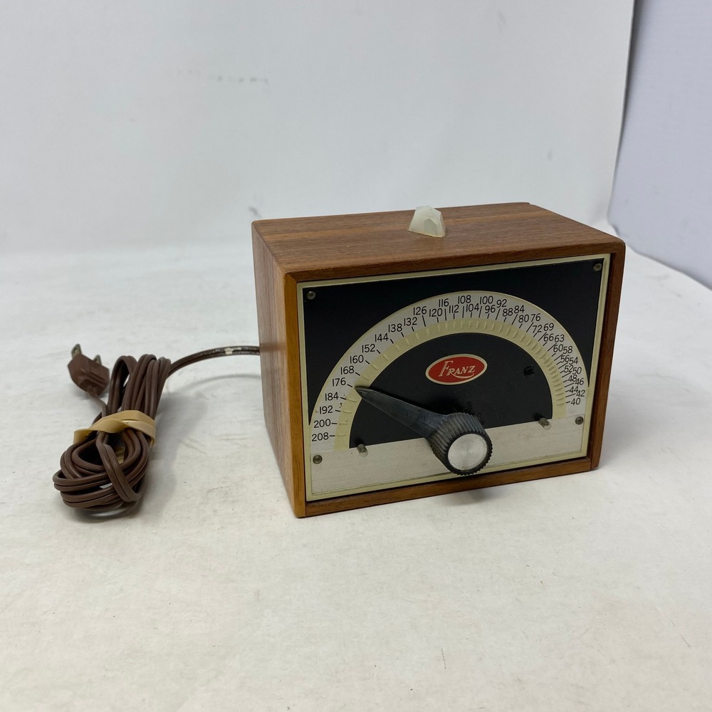 Franz Electric Metronome LM-FB-5 Solid Walnut Vintage Wood Case Tested MCM